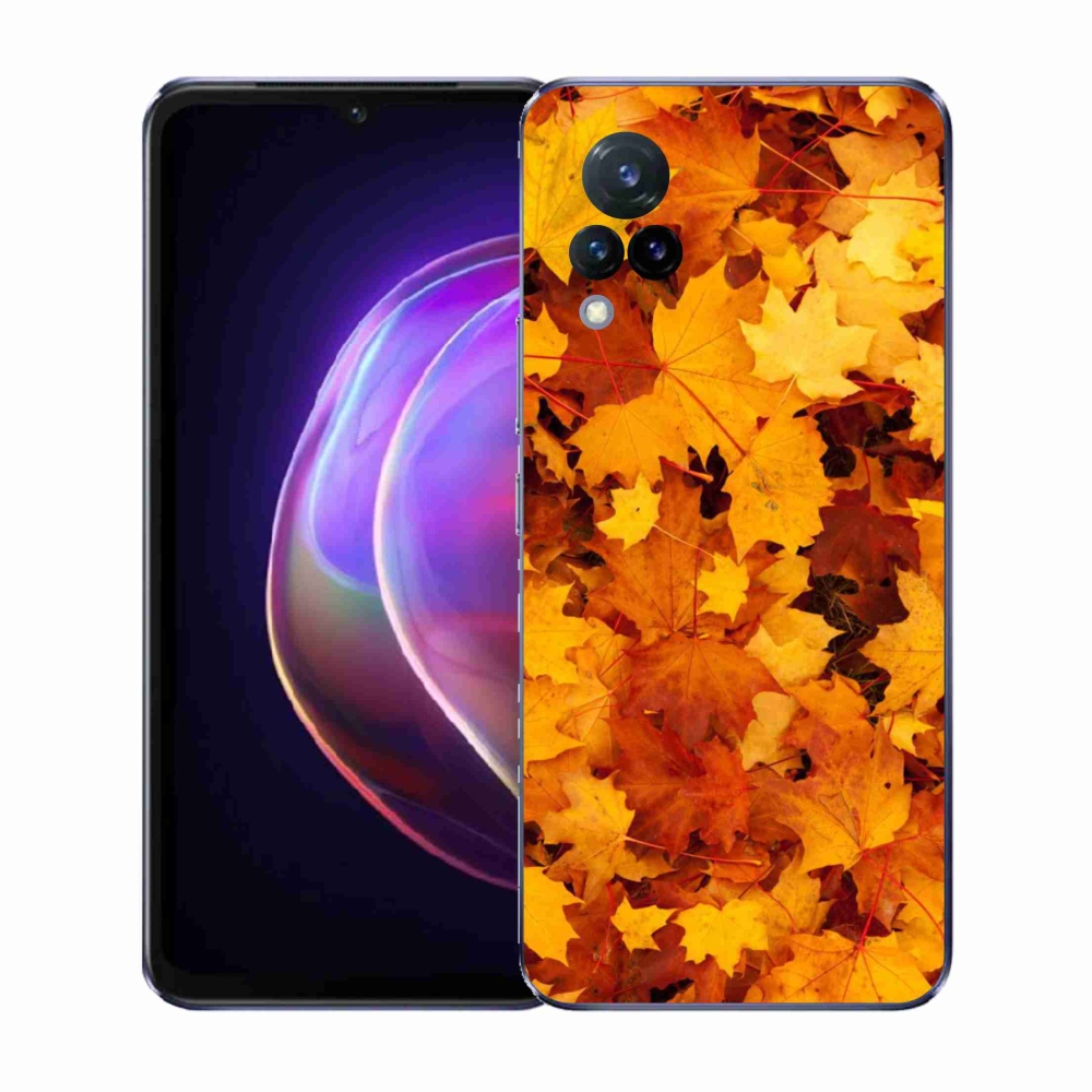 Gelový kryt mmCase na Vivo V21 4G/5G - javorové listy