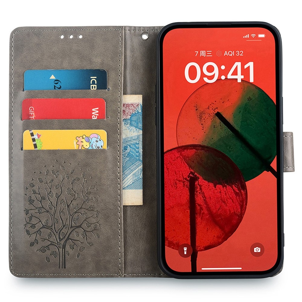 Tree knížkové pouzdro na Huawei Nova 12i - šedé