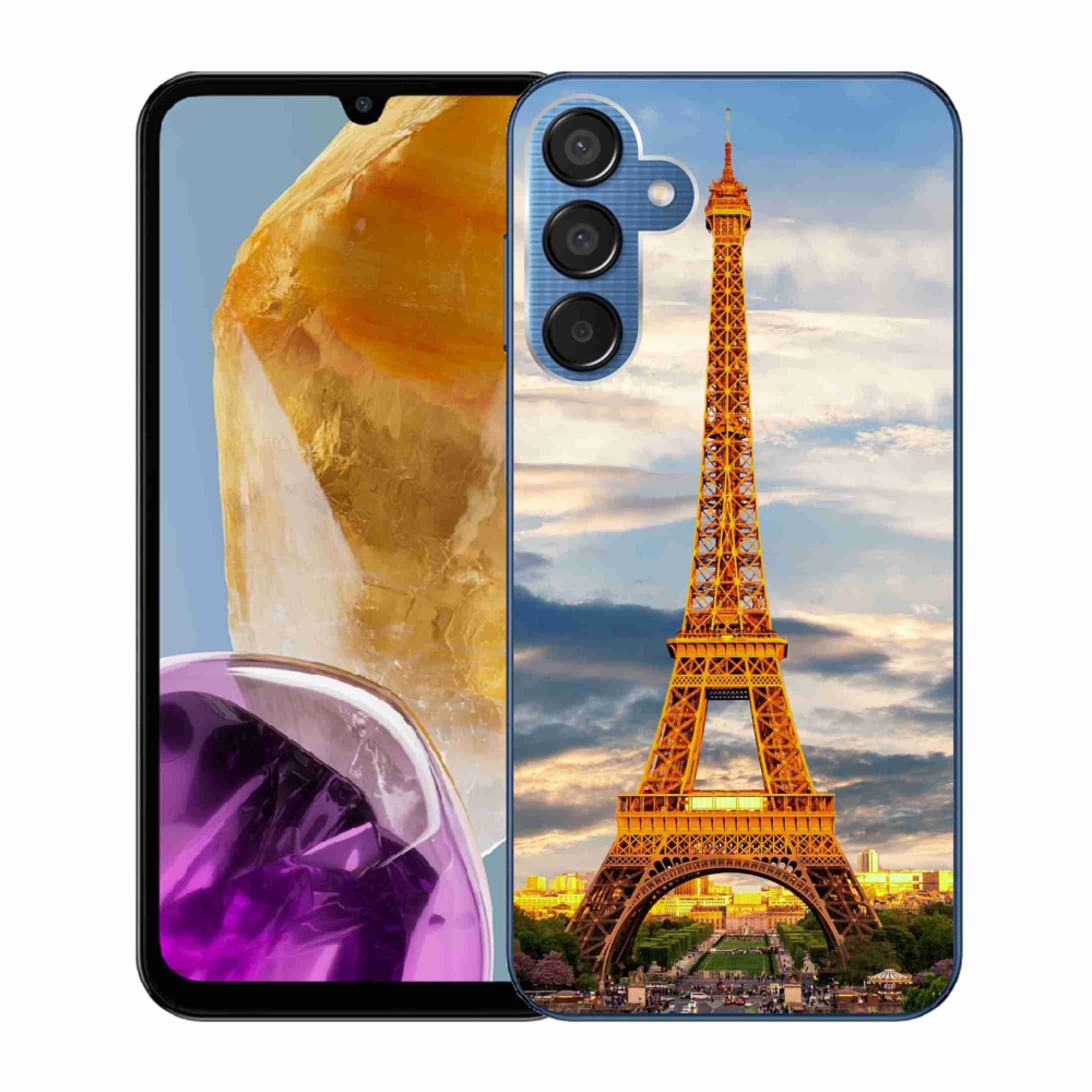 Gelový kryt mmCase na Samsung Galaxy M15 5G - eiffelova věž 3