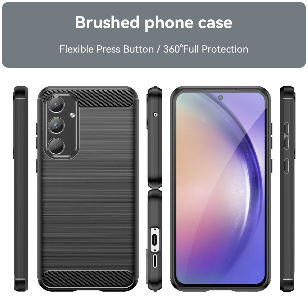 Carbon odolný gelový obal Samsung Galaxy A55 5G - černý