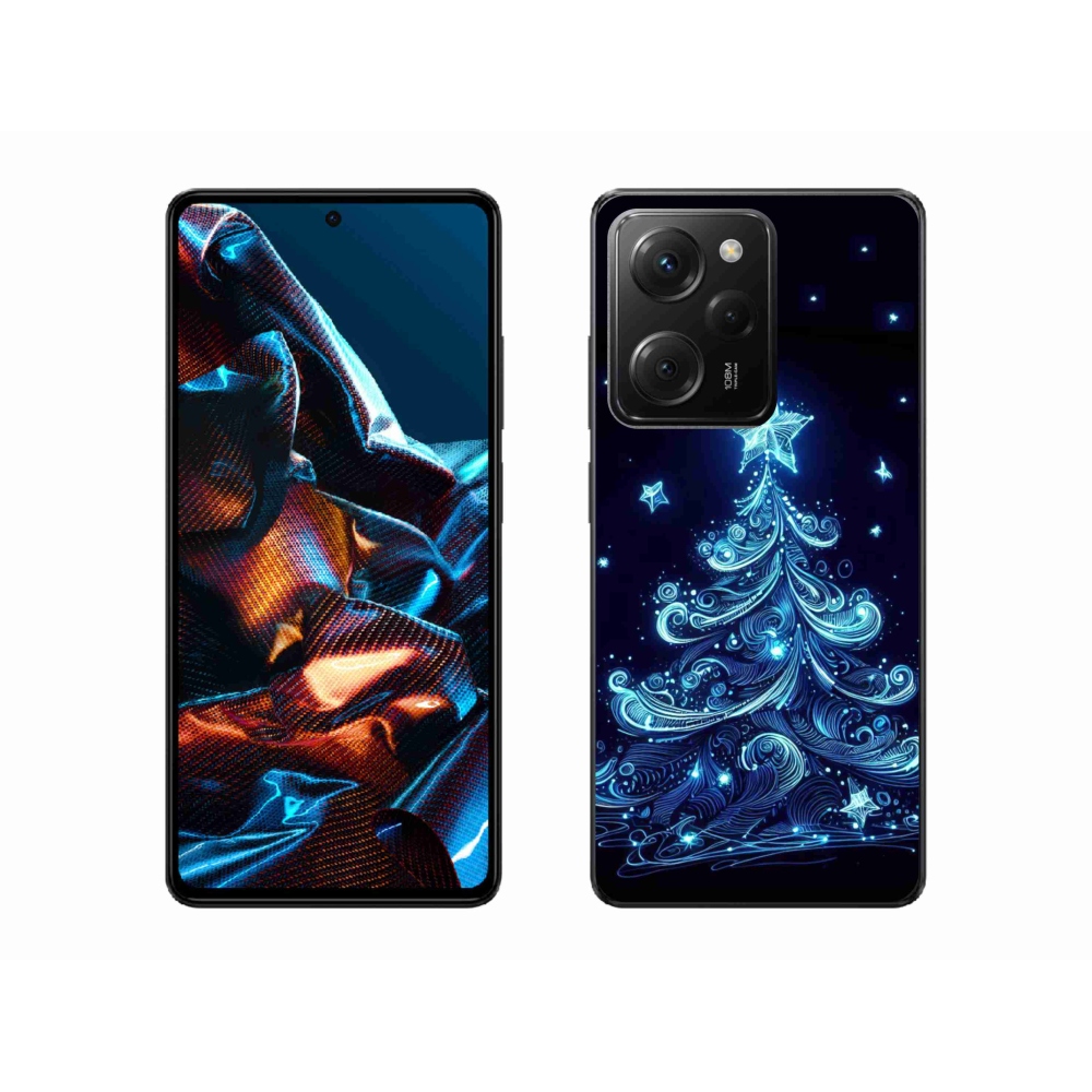 Gelový kryt mmCase na Xiaomi Poco X5 Pro 5G - neonový vánoční stromek 4