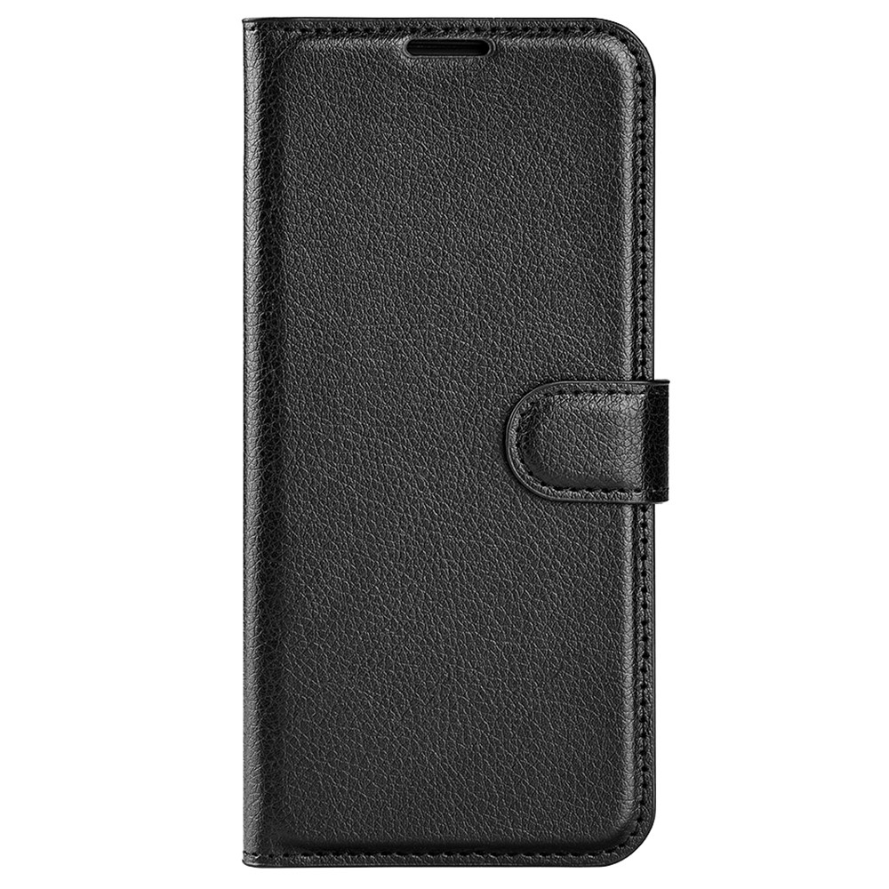 Litchi knížkové pouzdro na Xiaomi 14 - černé