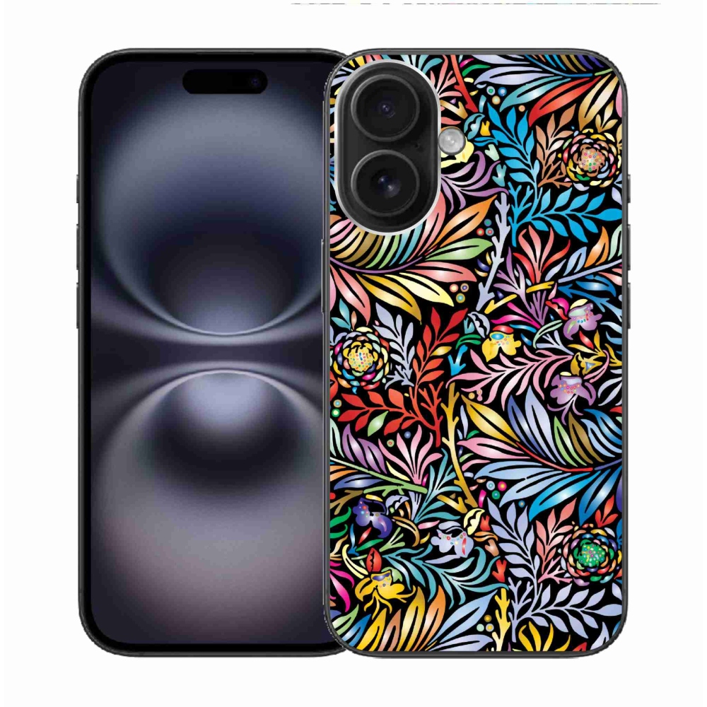 Gelový kryt mmCase na iPhone 16 - květiny 5