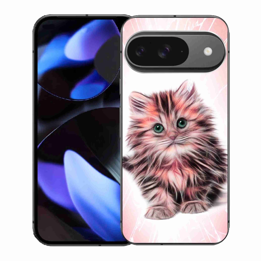 Gelový kryt mmCase na Google Pixel 9/9 Pro - roztomilé kotě