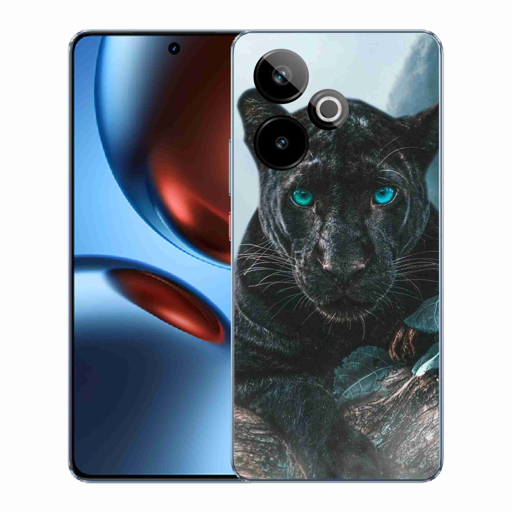 Gelový kryt mmCase na Realme GT 7 5G/GT 7T 5G - černý panter