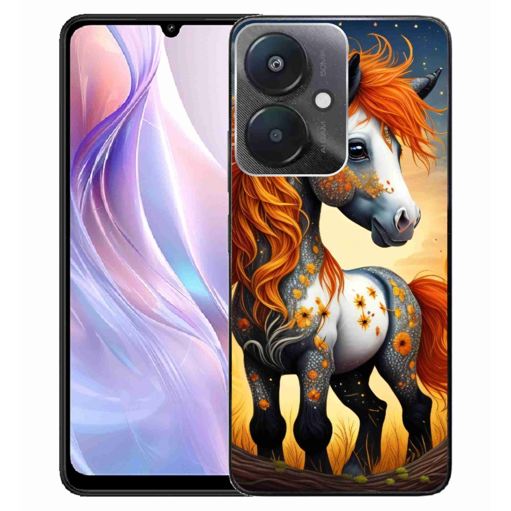 Gelový kryt mmCase na Xiaomi Redmi 13C 5G - barevný poník
