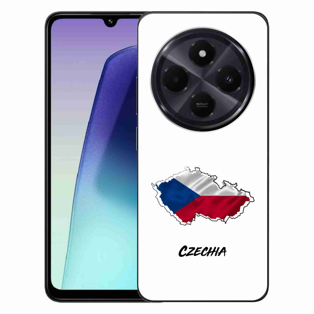 Gelový kryt mmCase na Xiaomi Redmi 14C/Poco C75 - Czechia bílé pozadí