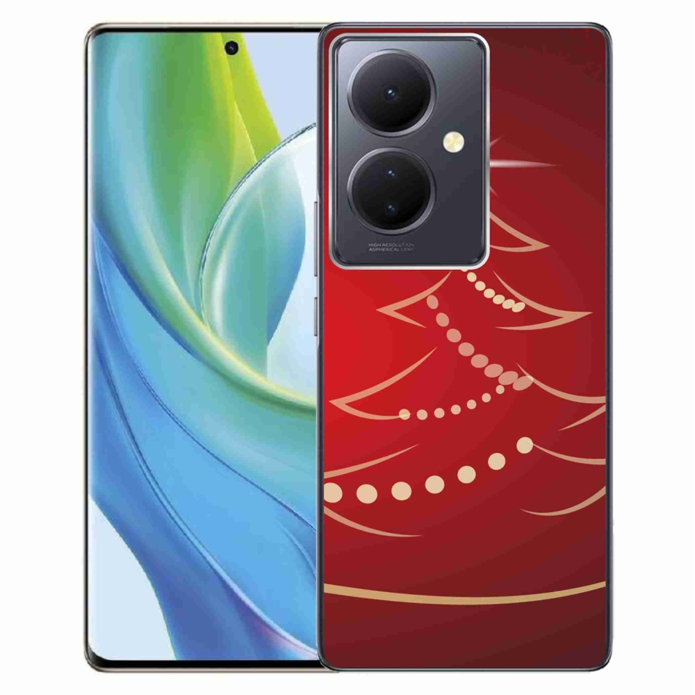 Gelový kryt mmCase na Vivo V29 Lite 5G - kreslený vánoční stromek