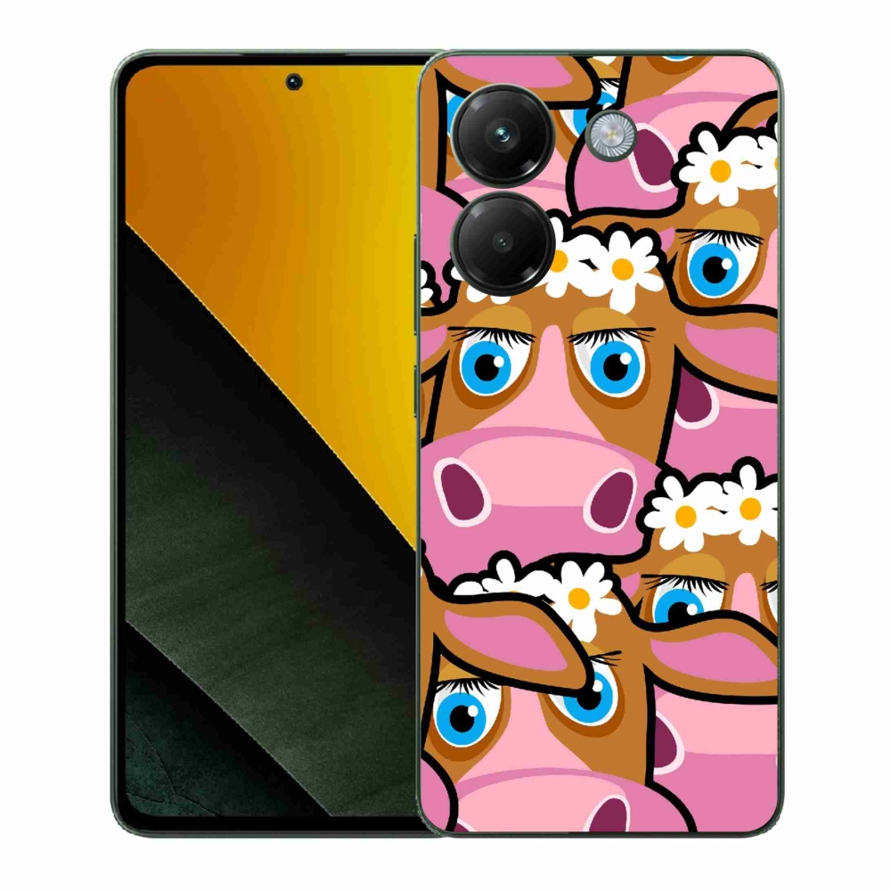 Gelový kryt mmCase na Xiaomi Poco M7 Pro 5G - kreslené kravičky