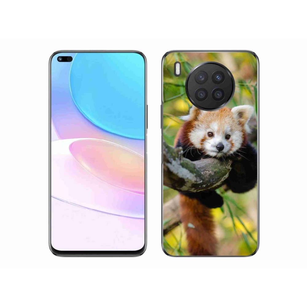 Gelový kryt mmCase na Huawei Nova 8i - panda červená