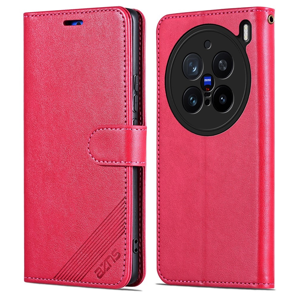 AZNS knížkové pouzdro na Vivo X200 Pro 5G - červené