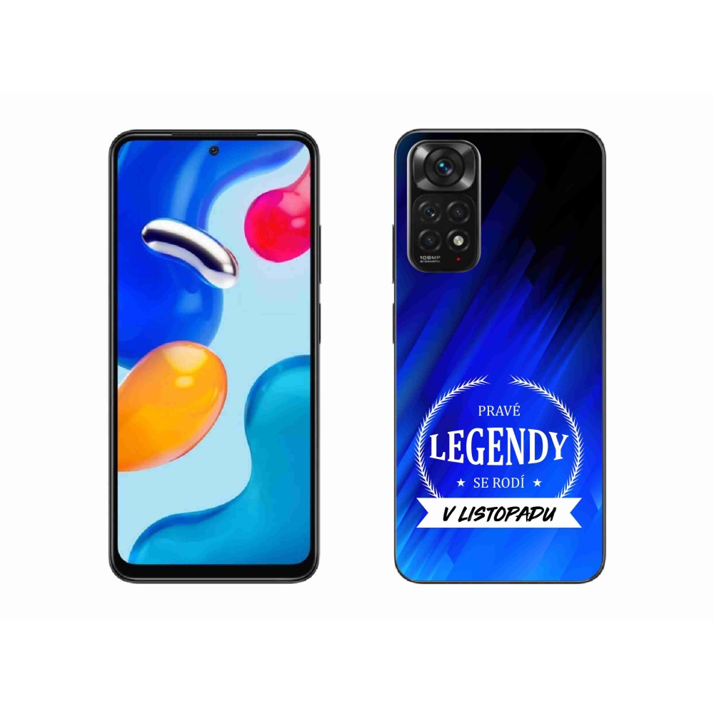 Gelový kryt mmCase na Xiaomi Redmi Note 11S 4G - legendy v listopadu modré pozadí