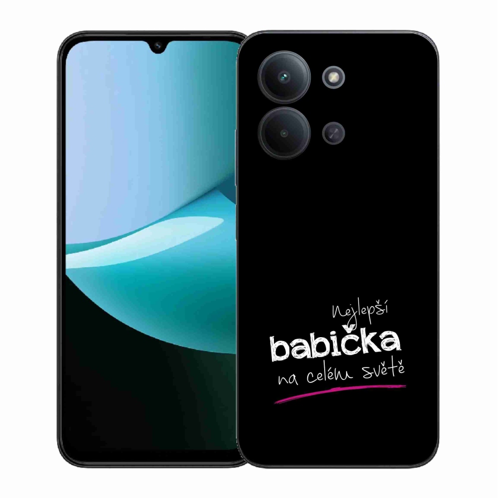 Gelový kryt mmCase na Xiaomi Redmi 15C 4G (171mm)/Poco C85 4G (171mm) - nejlepší babička 4 černé pozadí