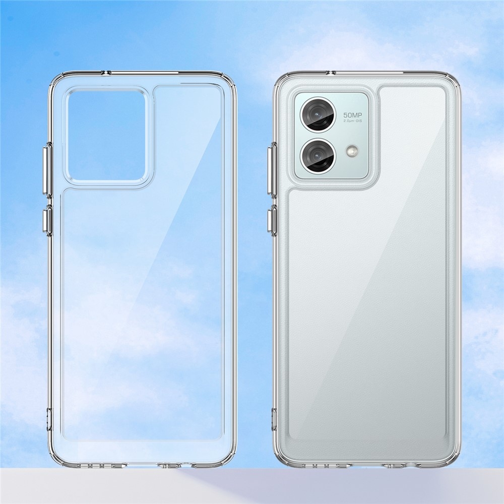 Gelový obal s pevnými zády na Motorola Moto G84 5G - průhledný