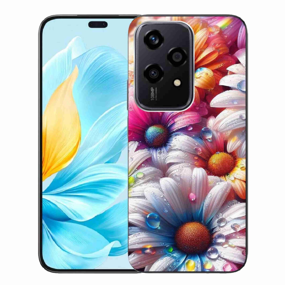 Gelový kryt mmCase na Honor 200 Lite 5G - barevné kopretiny