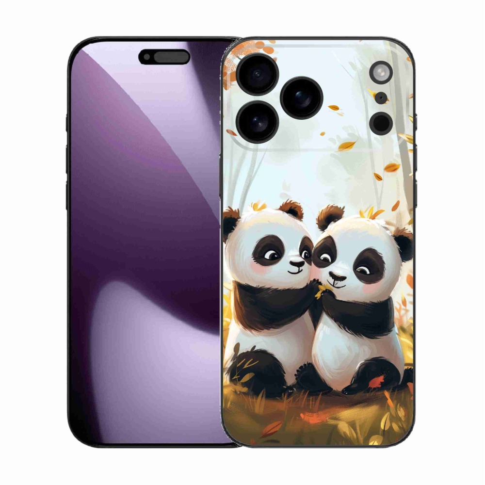 Gelový kryt mmCase na iPhone 17 Pro Max - pandy