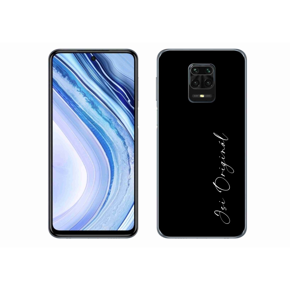 Gelový kryt mmCase na Xiaomi Redmi Note 9S - jsi originál černé pozadí