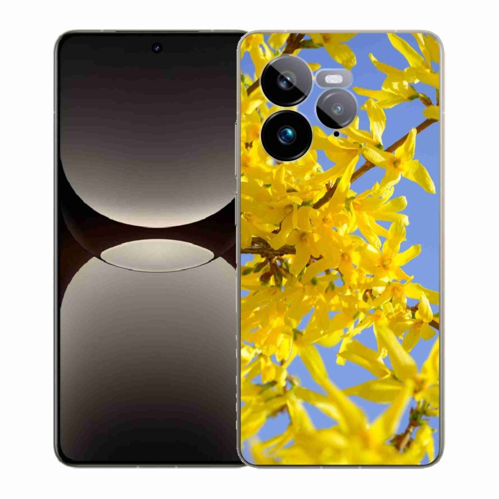 Gelový kryt mmCase na Realme GT 7 Pro 5G - žluté květy