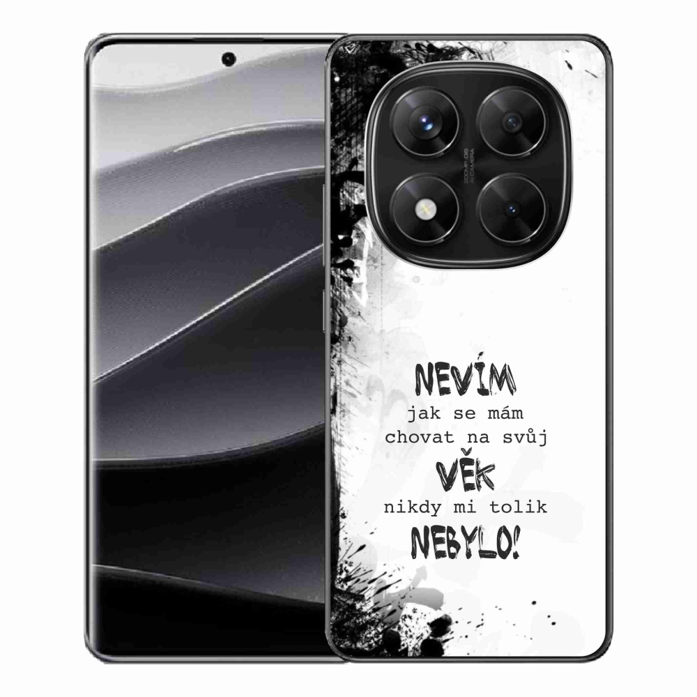Gelový kryt mmCase na Xiaomi Redmi Note 14 Pro 5G/Poco X7 5G - vtipný text 14 bílé pozadí