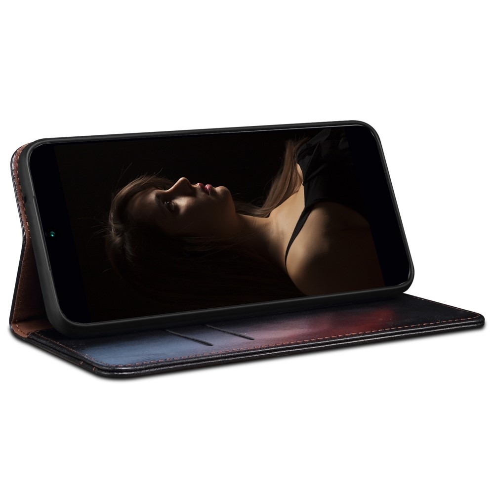 Waxy knížkové pouzdro na Xiaomi 15 Ultra - černé