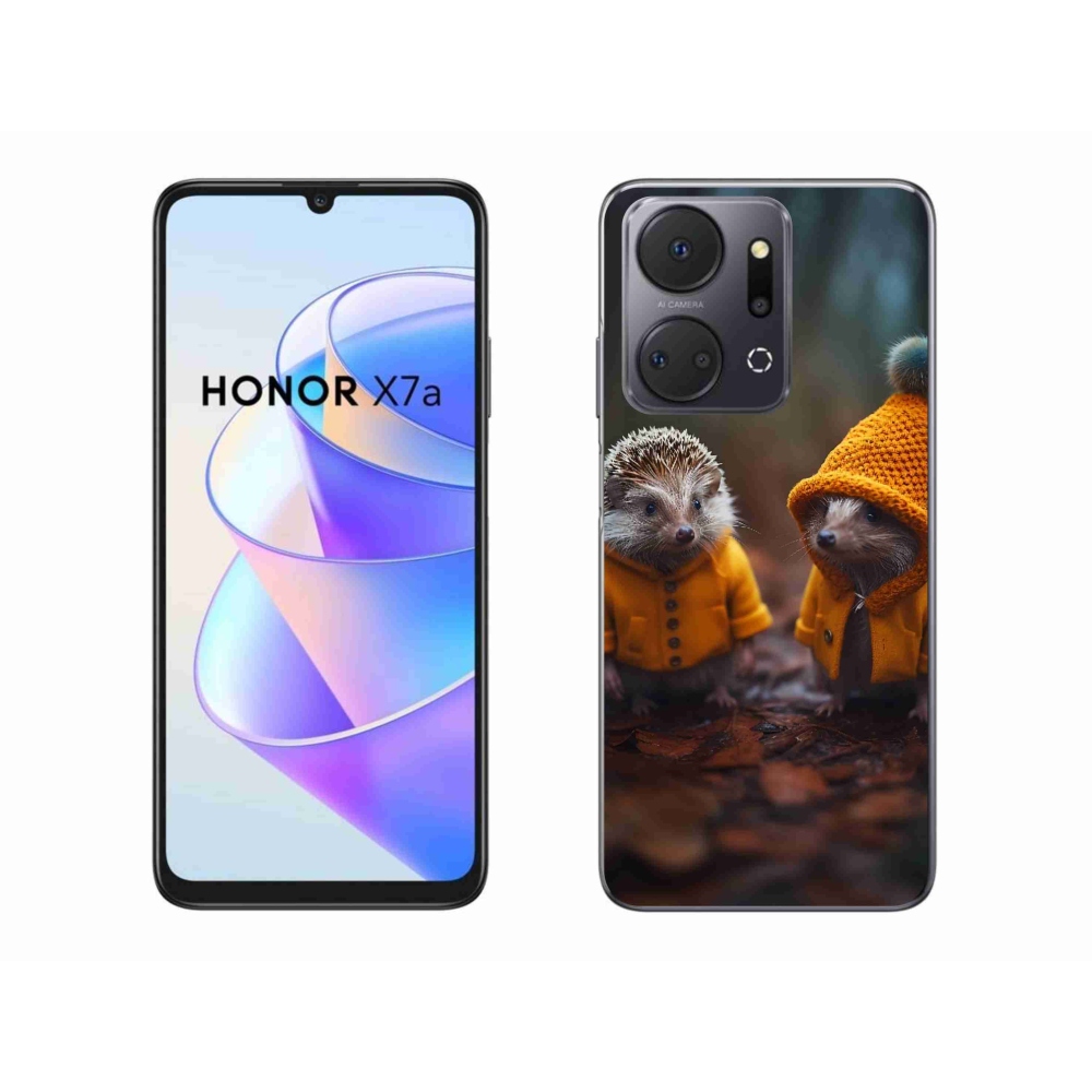 Gelový kryt mmCase na Honor X7a - ježci