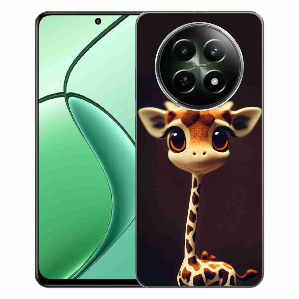 Gelový kryt mmCase na Realme 12 5G/12x 5G - malá žirafa