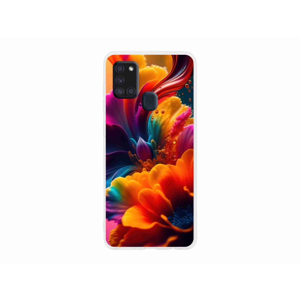 Gelový kryt mmCase na Samsung Galaxy A21s - abstraktní motiv 2