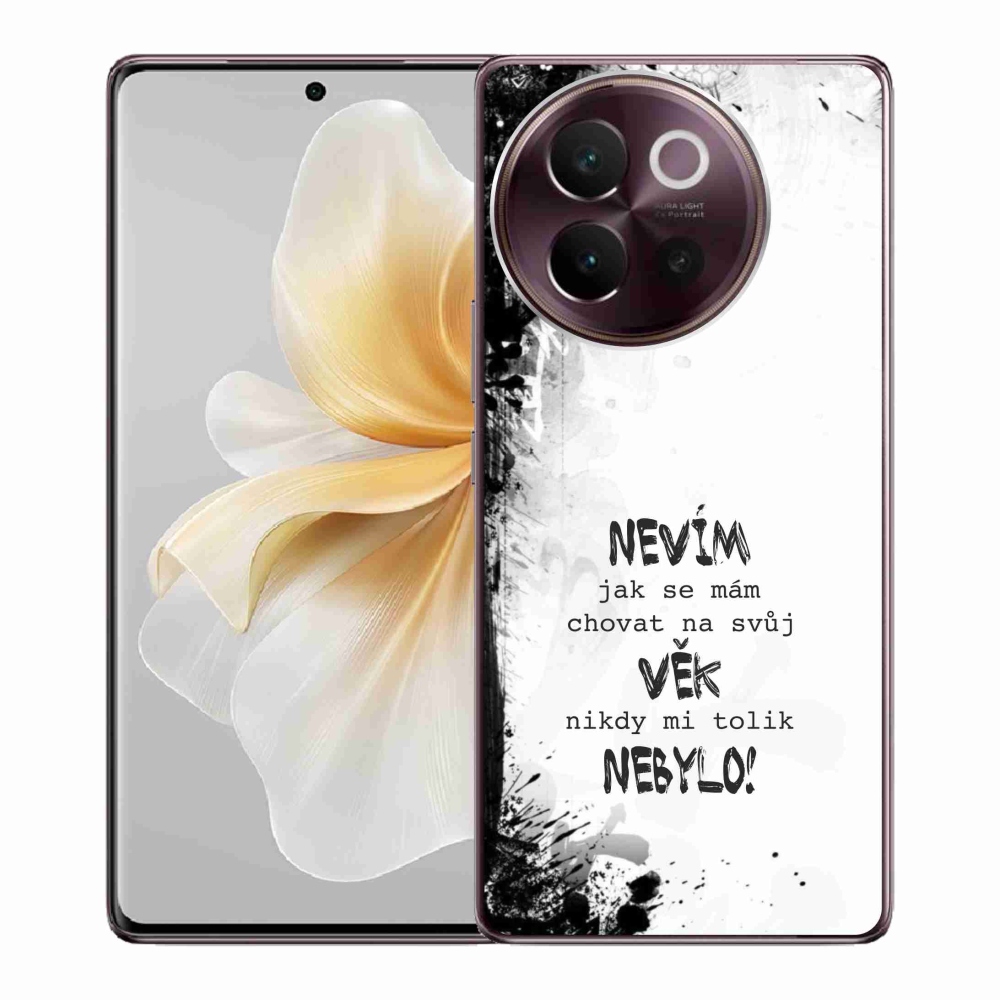 Gelový kryt mmCase na Vivo V40 Lite 5G - vtipný text 14 bílé pozadí