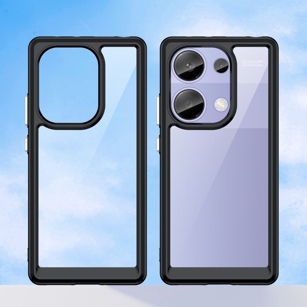 Gelový obal s pevnými zády pro Xiaomi Redmi Note 13 Pro 4G/Poco M6 Pro - černý