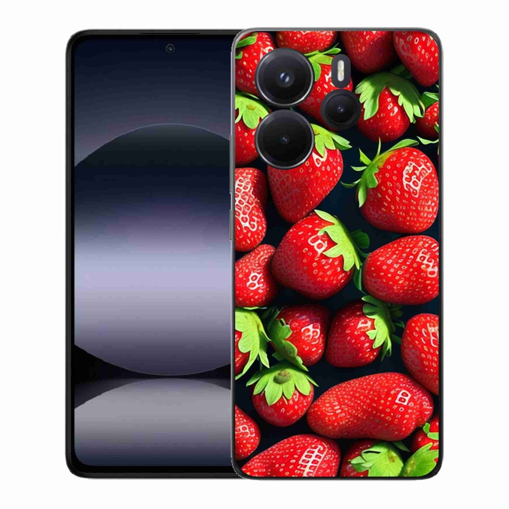 Gelový kryt mmCase na Xiaomi Redmi Note 14 - jahody