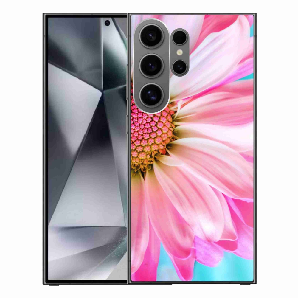 Gelový kryt mmCase na Samsung Galaxy S24 Ultra - růžová květina