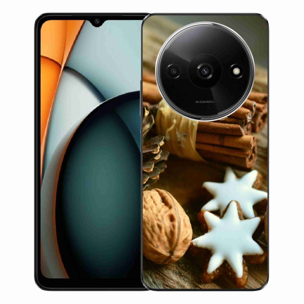 Gelový kryt mmCase na Xiaomi Redmi A3 - skořice a perníčky