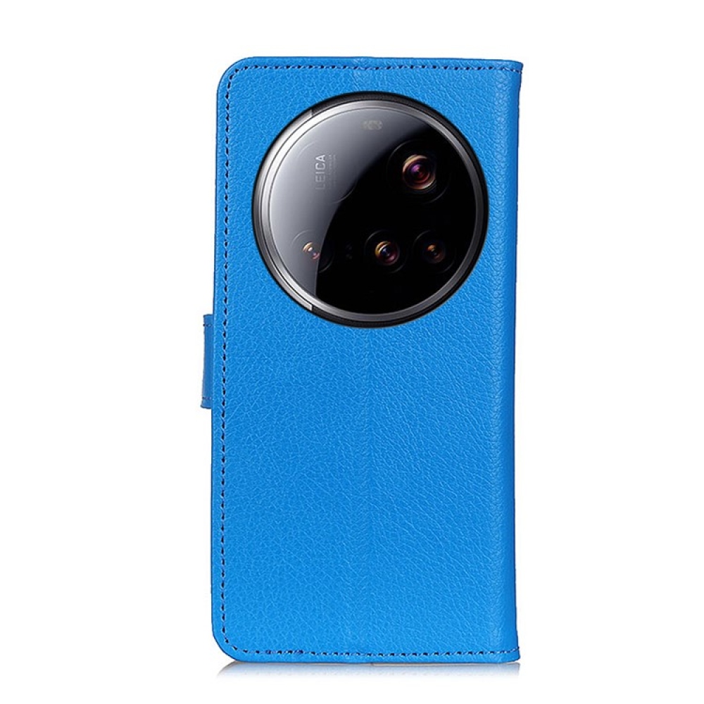 Litchie knížkové pouzdro pro Xiaomi 15 Ultra - modré