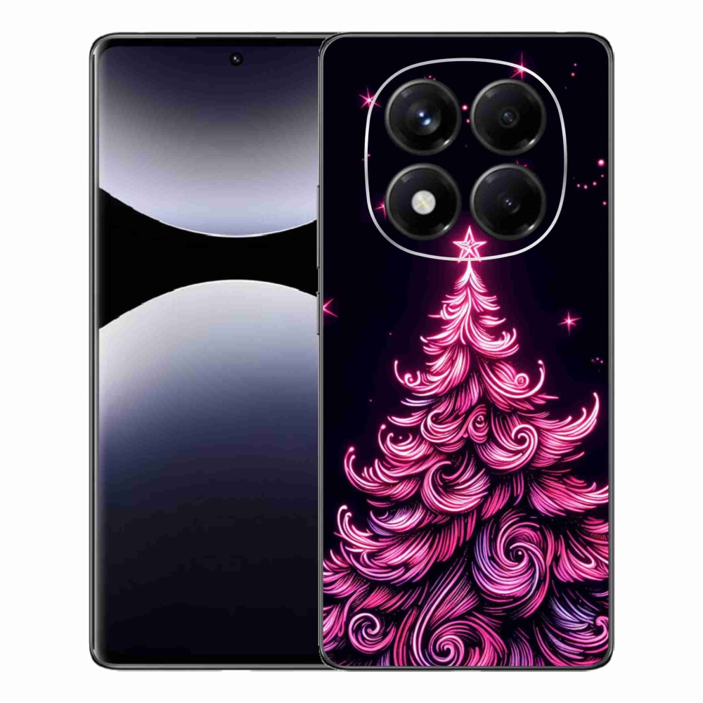 Gelový kryt mmCase na Xiaomi Redmi Note 14 Pro - neonový vánoční stromek 2