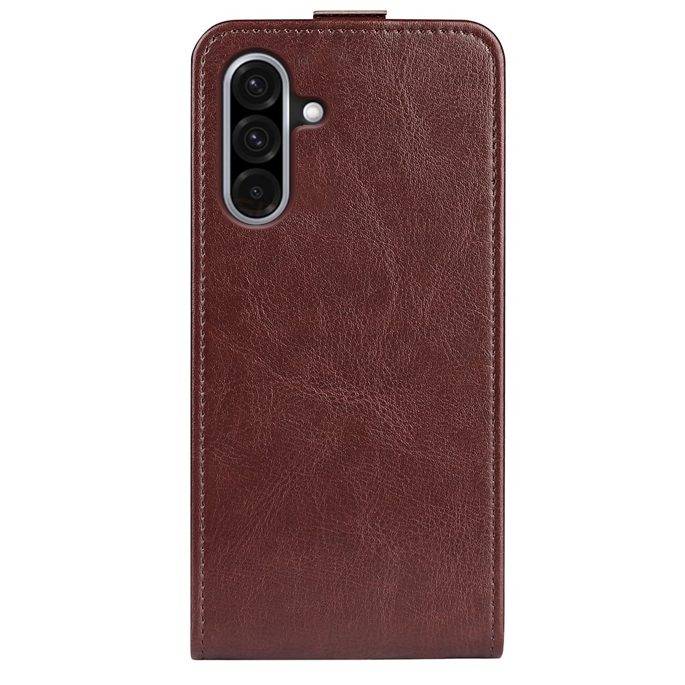 Vertical knížkové pouzdro na Samsung Galaxy A36 5G/A56 5G - hnědé