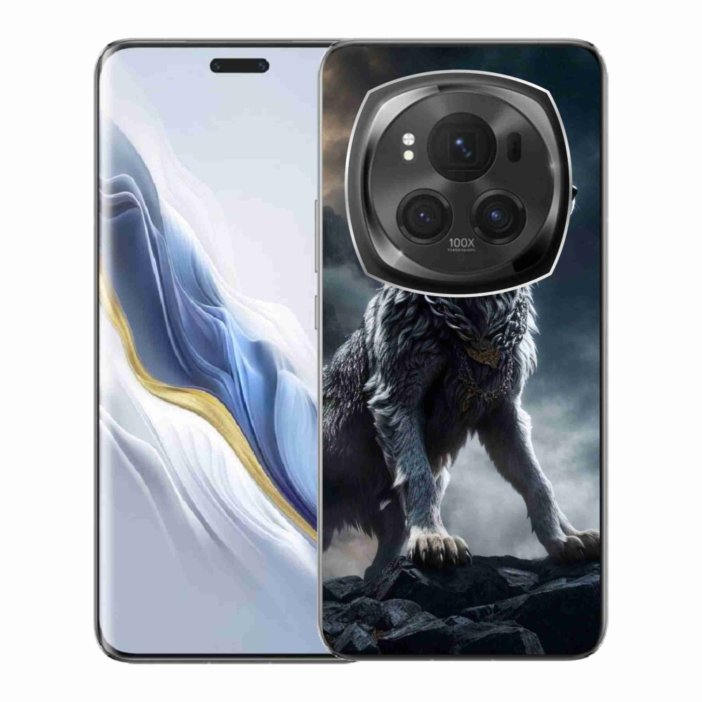 Gelový kryt mmCase na Honor Magic 6 Pro 5G - vlk 1