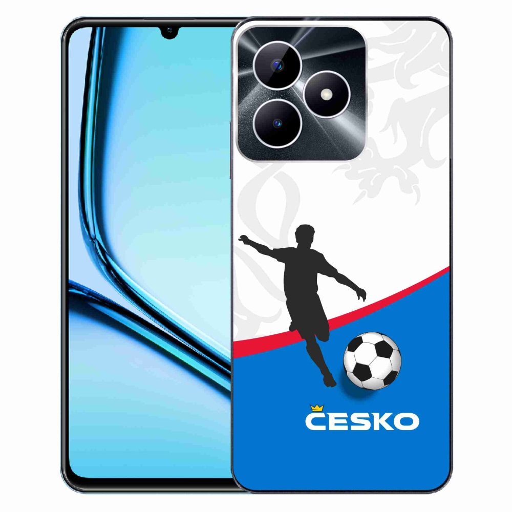 Gelový kryt mmCase na Realme Note 50 - fotbal Česko 1
