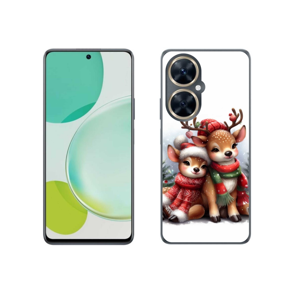 Gelový kryt mmCase na Huawei Nova 11i - vánoční sobi