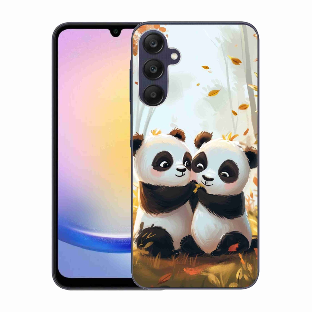 Gelový kryt mmCase na Samsung Galaxy A25 5G - pandy