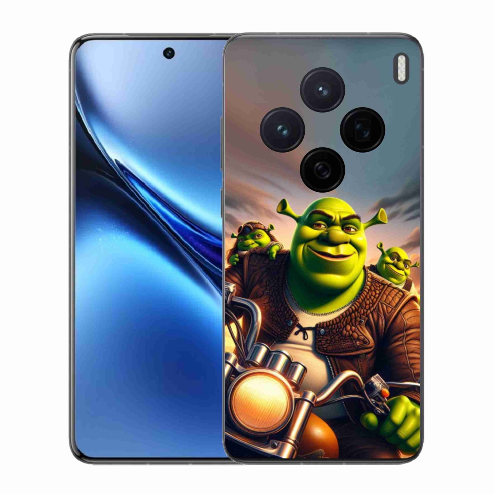 Gelový kryt mmCase na Vivo X200 5G - shrek na motorce