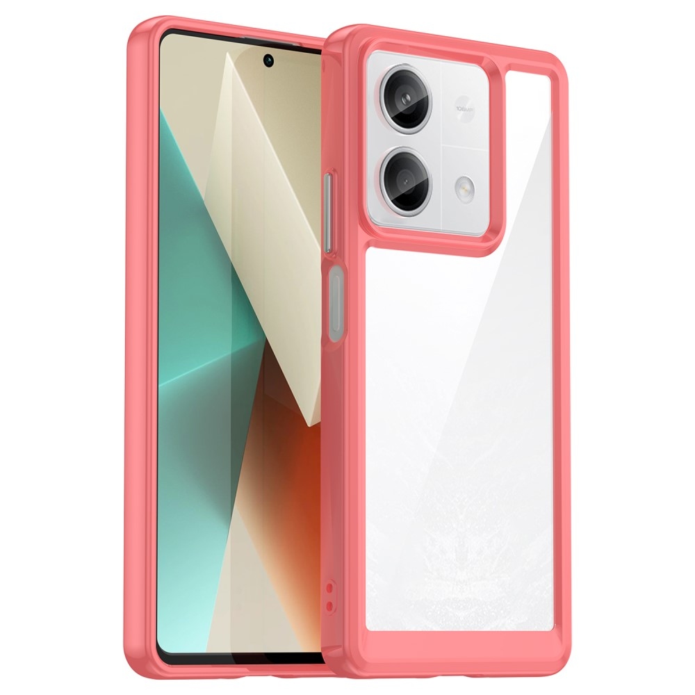 Gelový obal s pevnými zády na Xiaomi Redmi Note 13 5G - červený