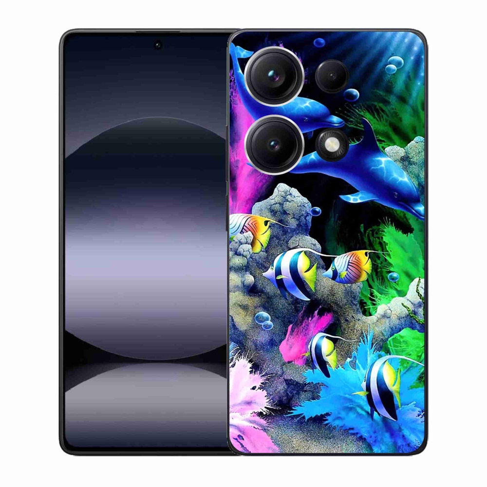 Gelový kryt mmCase na Xiaomi Redmi Note 14S - mořský svět
