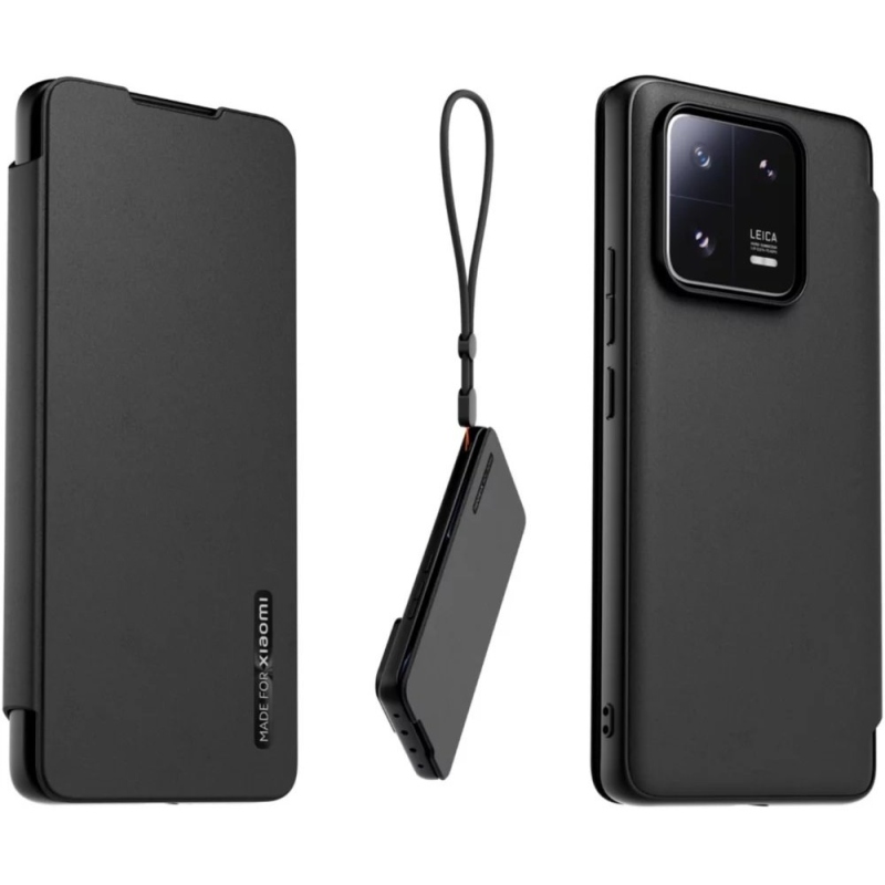 Made for Xiaomi Book Pouzdro s Poutkem pro Xiaomi 13 Pro Black
