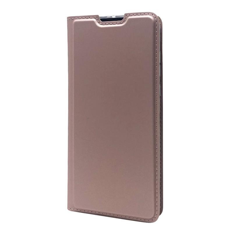 Magnetic PU kožené peněženkové pouzdro na mobil Huawei P40 - růžovozlaté