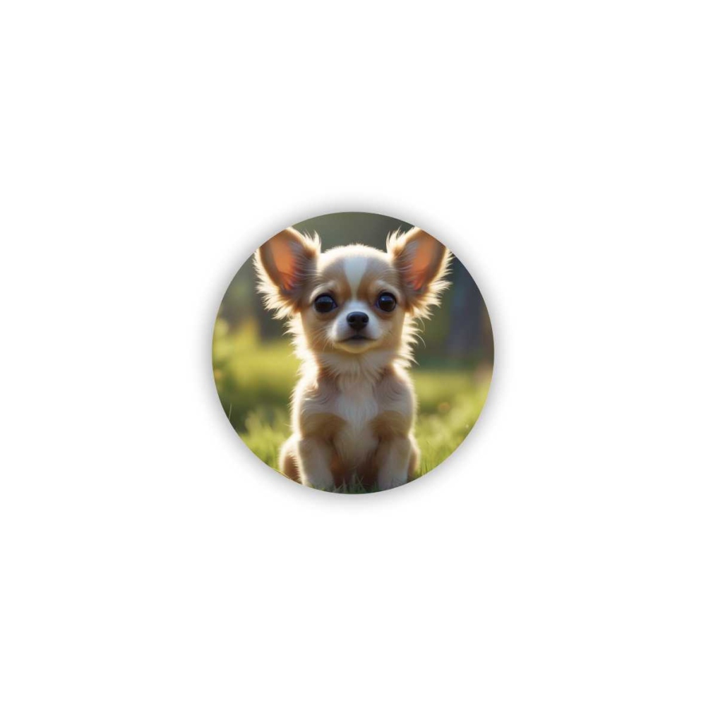 Magnetka 60x60mm ve tvaru kruhu - čivava