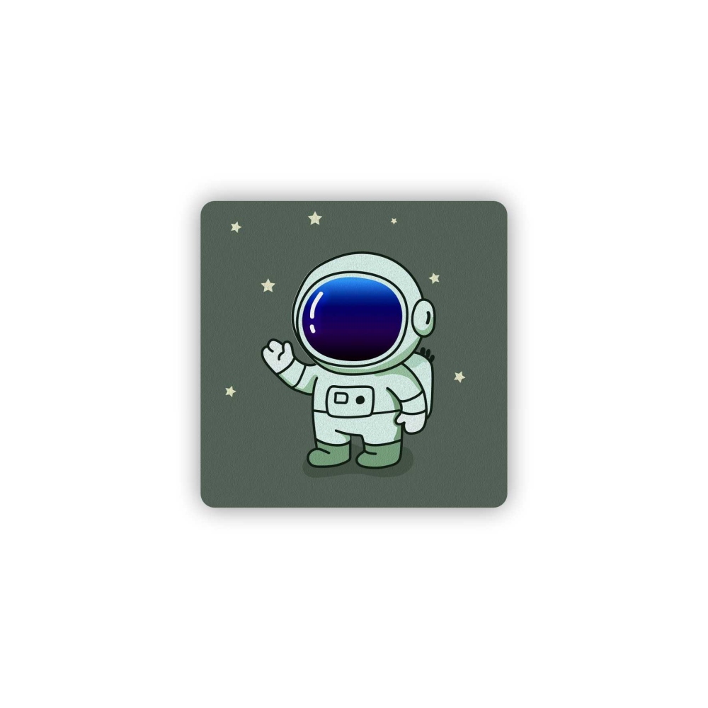 Magnetka 65x65mm ve tvaru čtverce - hvězdný astronaut