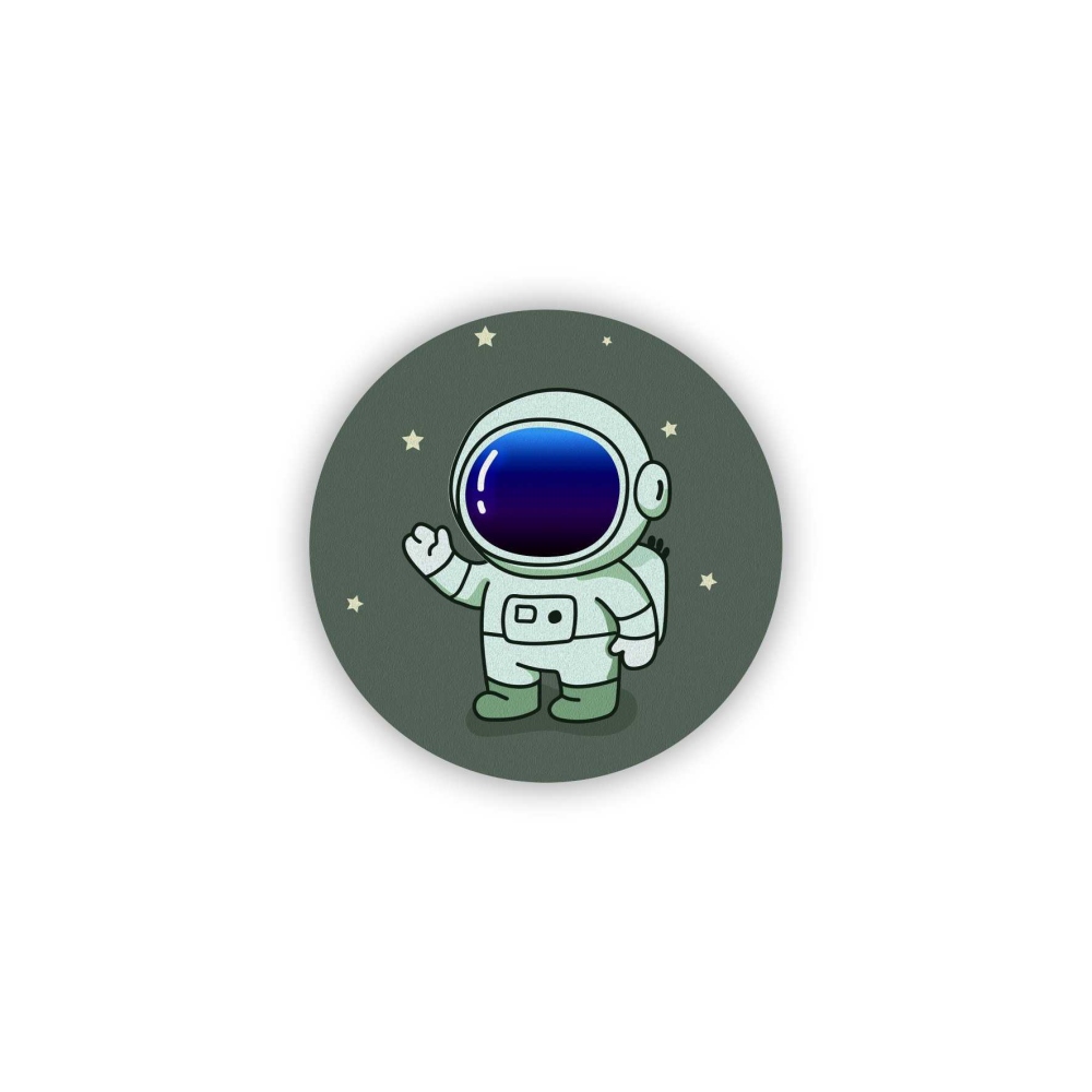 Magnetka 65x65mm ve tvaru kruhu - hvězdný astronaut