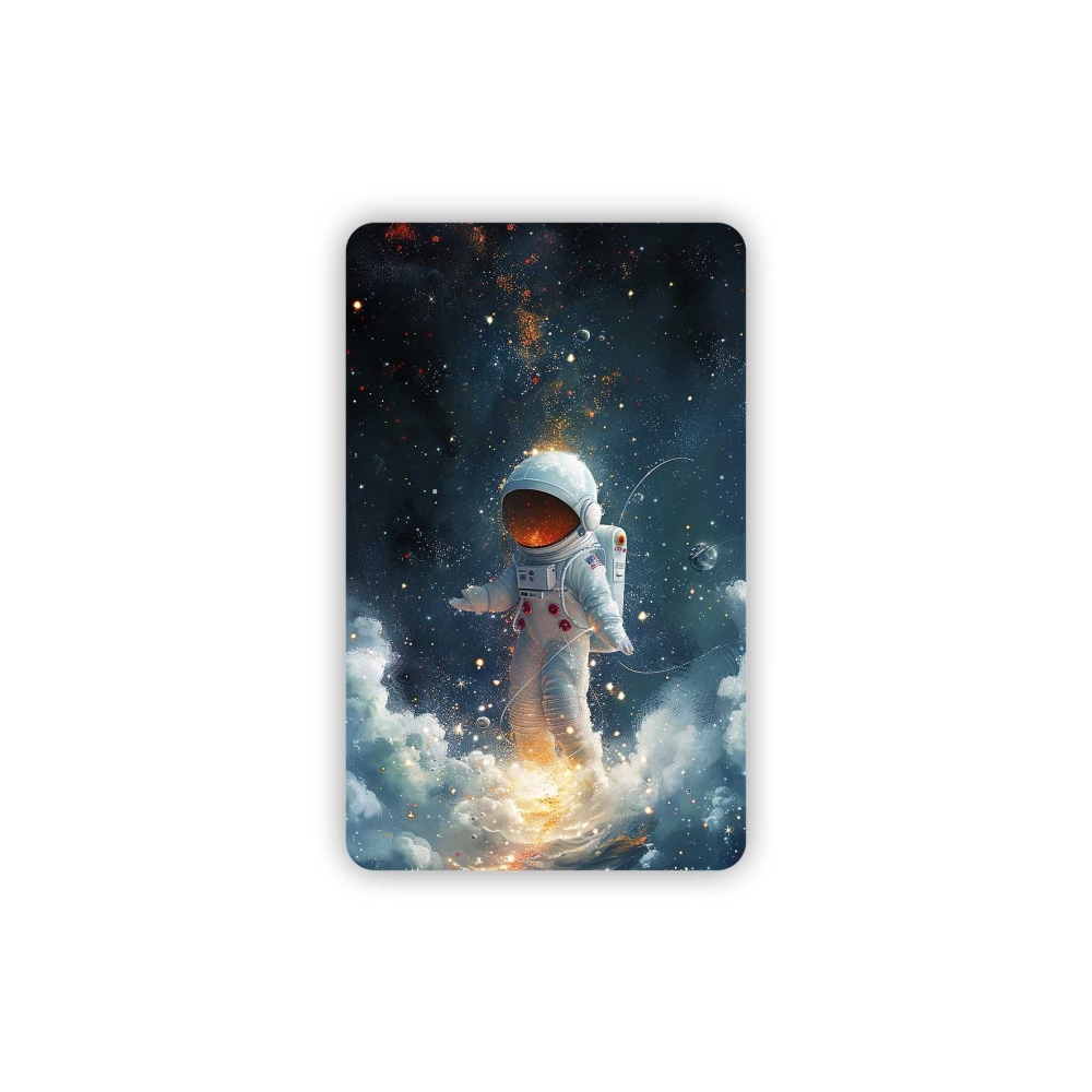 Magnetka 89x55mm ve tvaru obdélníku - astronaut v galaxii