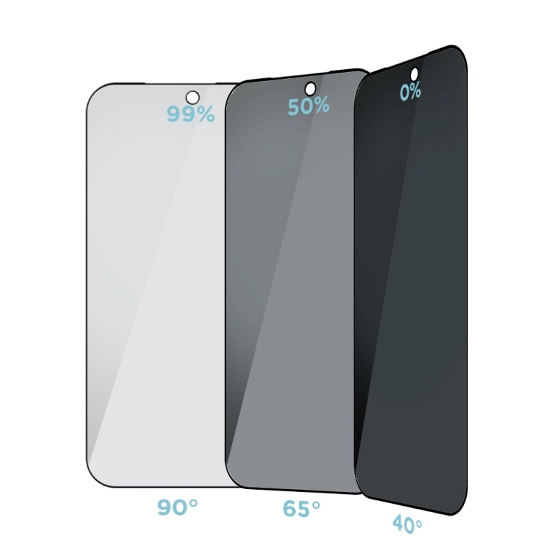 OBAL:ME Privacy 5D Tvrzené Sklo pro Apple iPhone 18 Pro Max Black