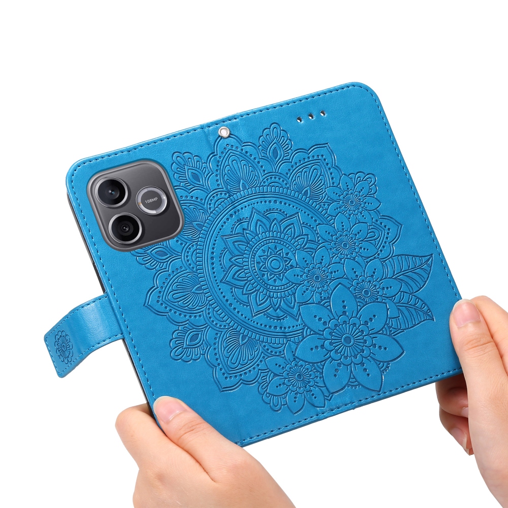 Mandala knížkové pouzdro na Honor 600 Lite 5G - modré